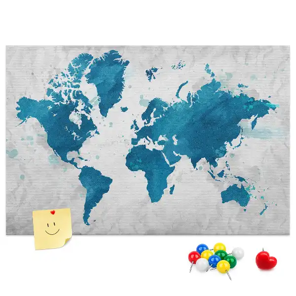 Nástenka do detskej izby Mapa sveta