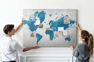 Nástenka do detskej izby Mapa sveta