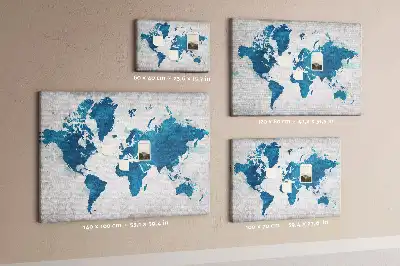 Nástenka do detskej izby Mapa sveta