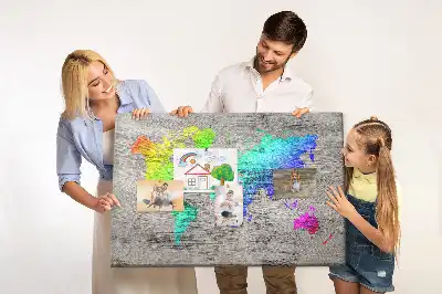 Korková nástenka Mapa sveta