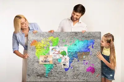 Korková nástenka Mapa sveta