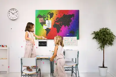Nástenná mapa sveta do detskej izby alebo kancelárie