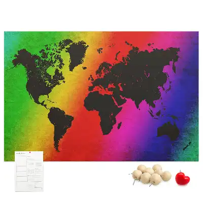 Nástenka do detskej izby Mapa sveta
