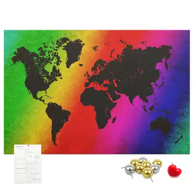 Nástenka do detskej izby Mapa sveta