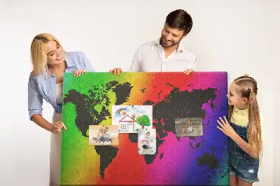 Nástenka do detskej izby Mapa sveta
