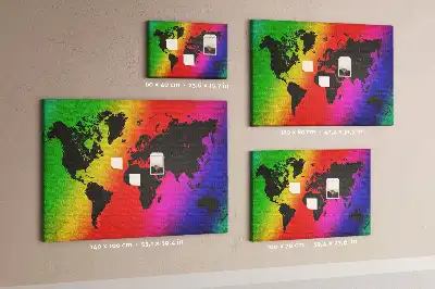 Nástenka do detskej izby Mapa sveta
