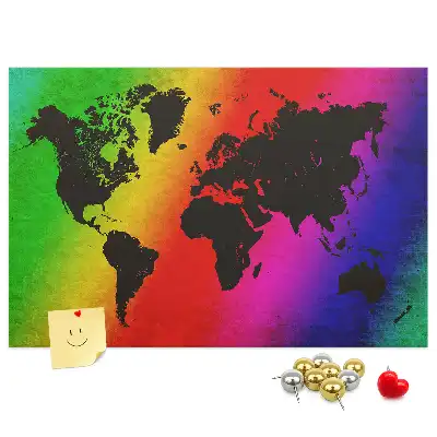 Nástenná mapa sveta do detskej izby alebo kancelárie