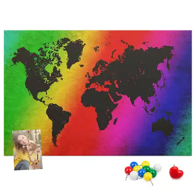Nástenka do detskej izby Mapa sveta