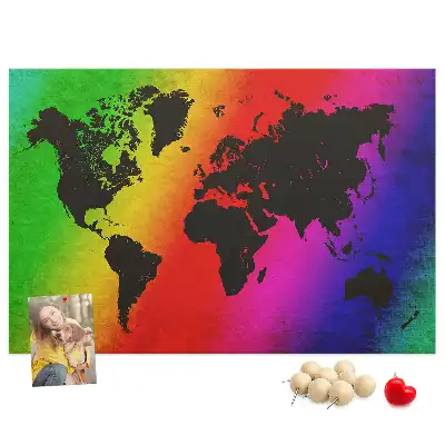 Nástenná mapa sveta do detskej izby alebo kancelárie