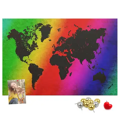 Nástenka do detskej izby Mapa sveta