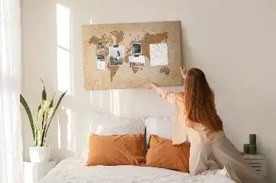 Korková nástenka Mapa sveta v starom štýle