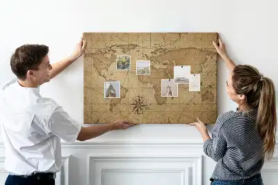 Nástenka do detskej izby Mapa starého sveta