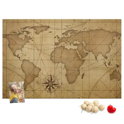 Nástenka do detskej izby Mapa starého sveta