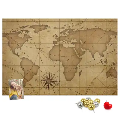 Nástenka do detskej izby Mapa starého sveta