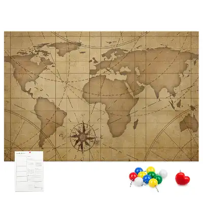 Nástenka do detskej izby Mapa starého sveta