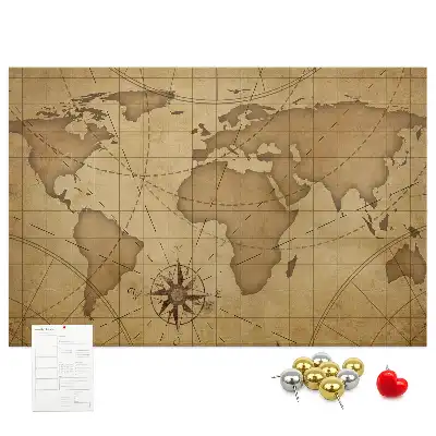 Nástenka do detskej izby Mapa starého sveta