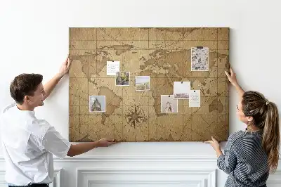 Nástenka do detskej izby Mapa starého sveta
