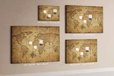 Nástenka do detskej izby Mapa starého sveta