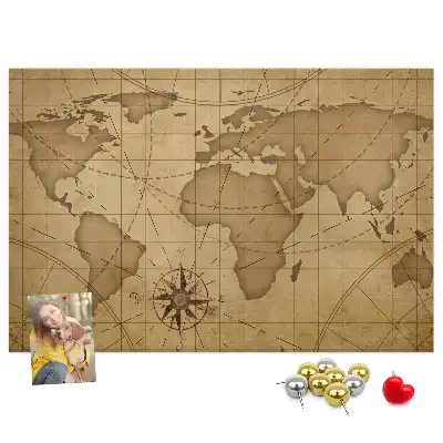 Nástenka do detskej izby Mapa starého sveta