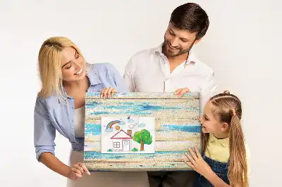 Nástenka do detskej izby Poškriabané drevo