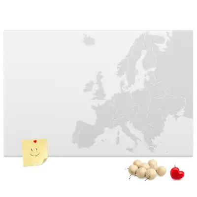 Nástenka do detskej izby Mapa Európy