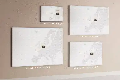 Nástenka do detskej izby Mapa Európy