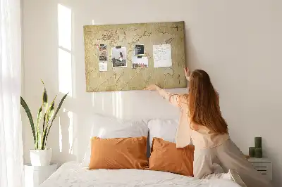 Nástenka do detskej izby so starým motívom sveta