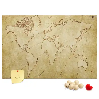 Nástenka do detskej izby Mapa starého sveta