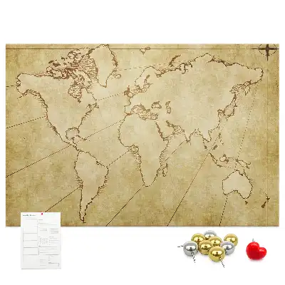 Nástenka do detskej izby Mapa starého sveta