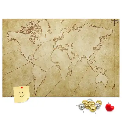 Nástenka do detskej izby Mapa starého sveta