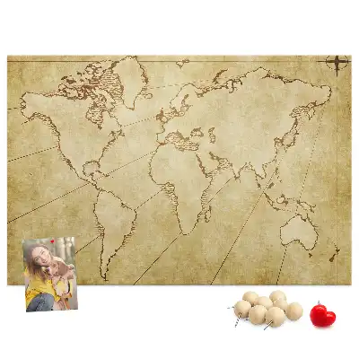 Nástenka do detskej izby so starým motívom sveta