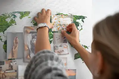 Korková nástenka Mapa sveta ekológie