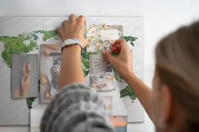 Korková nástenka Mapa sveta ekológie