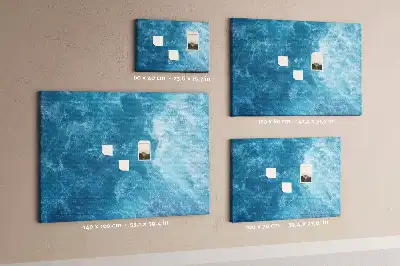 Korková nástenka s motívom mora a vody