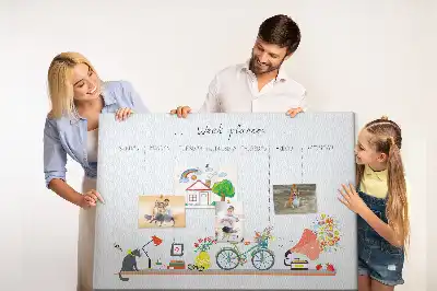 Týždenná nástenka kalendár do detskej izby