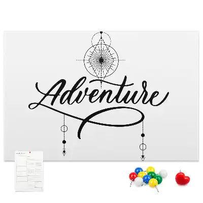 Korková nástenka s motívom cestovania Adventure