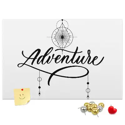 Korková nástenka s motívom cestovania Adventure