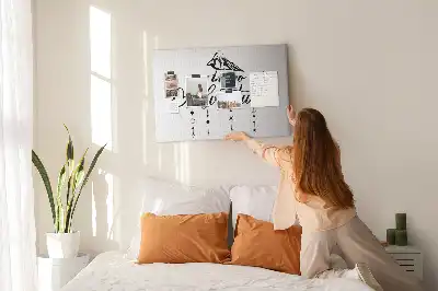 Korková nástenka s inšpiratívnym nápisom