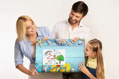 Nástenka do detskej izby s motívom mušlí a plážových prvkov