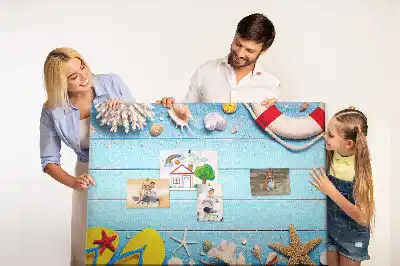 Korková nástenka s motívom námorníckych atribútov