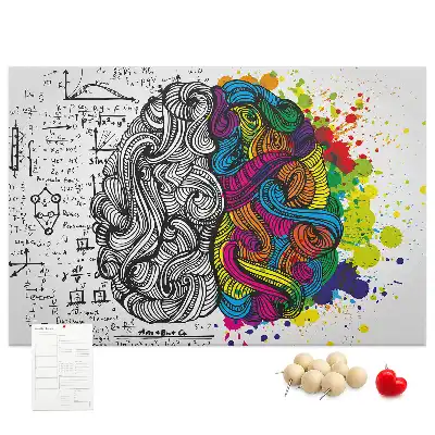 Nástenka do detskej izby s motívom psychologického myslenia