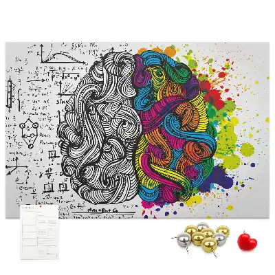 Nástenka do detskej izby s motívom psychologického myslenia