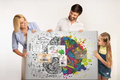 Nástenka do detskej izby s motívom psychologického myslenia