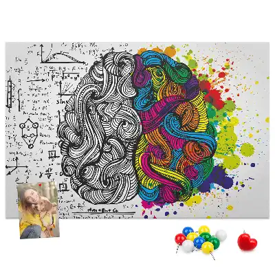 Nástenka do detskej izby s motívom psychologického myslenia