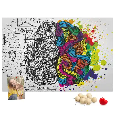 Nástenka do detskej izby s motívom psychologického myslenia