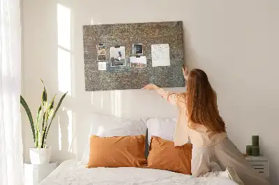 Korková nástenka Hrdza na kove