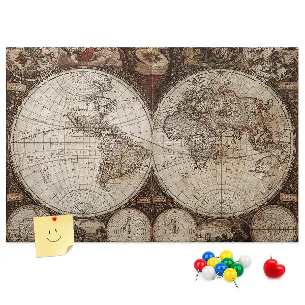 Nástenka do detskej izby Klasický atlas z dávnych čias