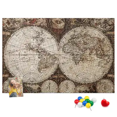 Nástenka do detskej izby Klasický atlas z dávnych čias