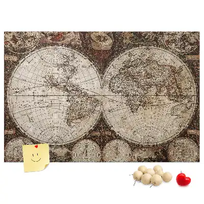 Nástenka do detskej izby Klasický atlas z dávnych čias