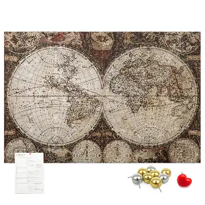 Nástenka do detskej izby Klasický atlas z dávnych čias